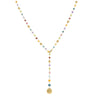 18ct Yellow Gold Africa Gemstones Lariat Necklace