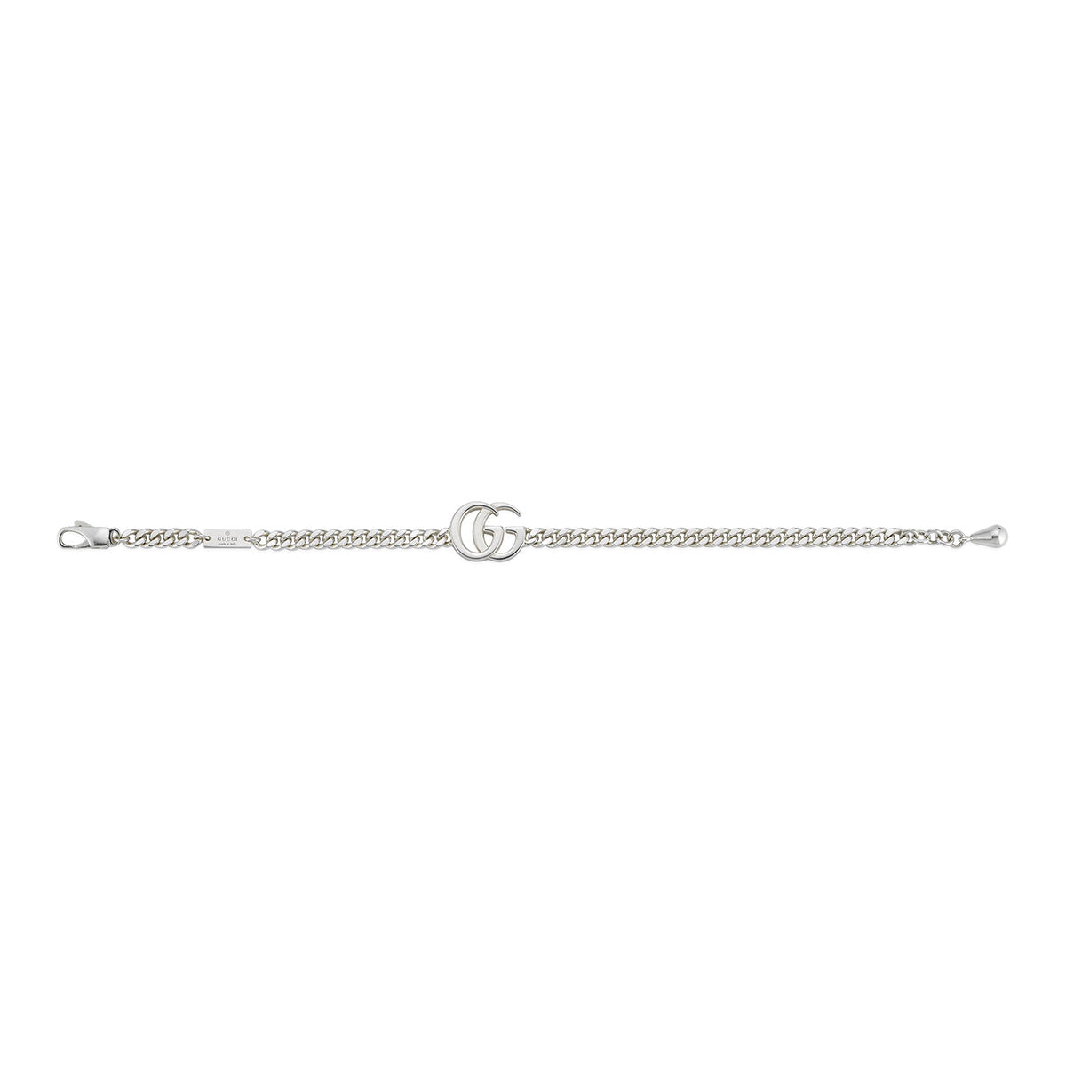 GG Marmont Sterling Silver Logo Bracelet