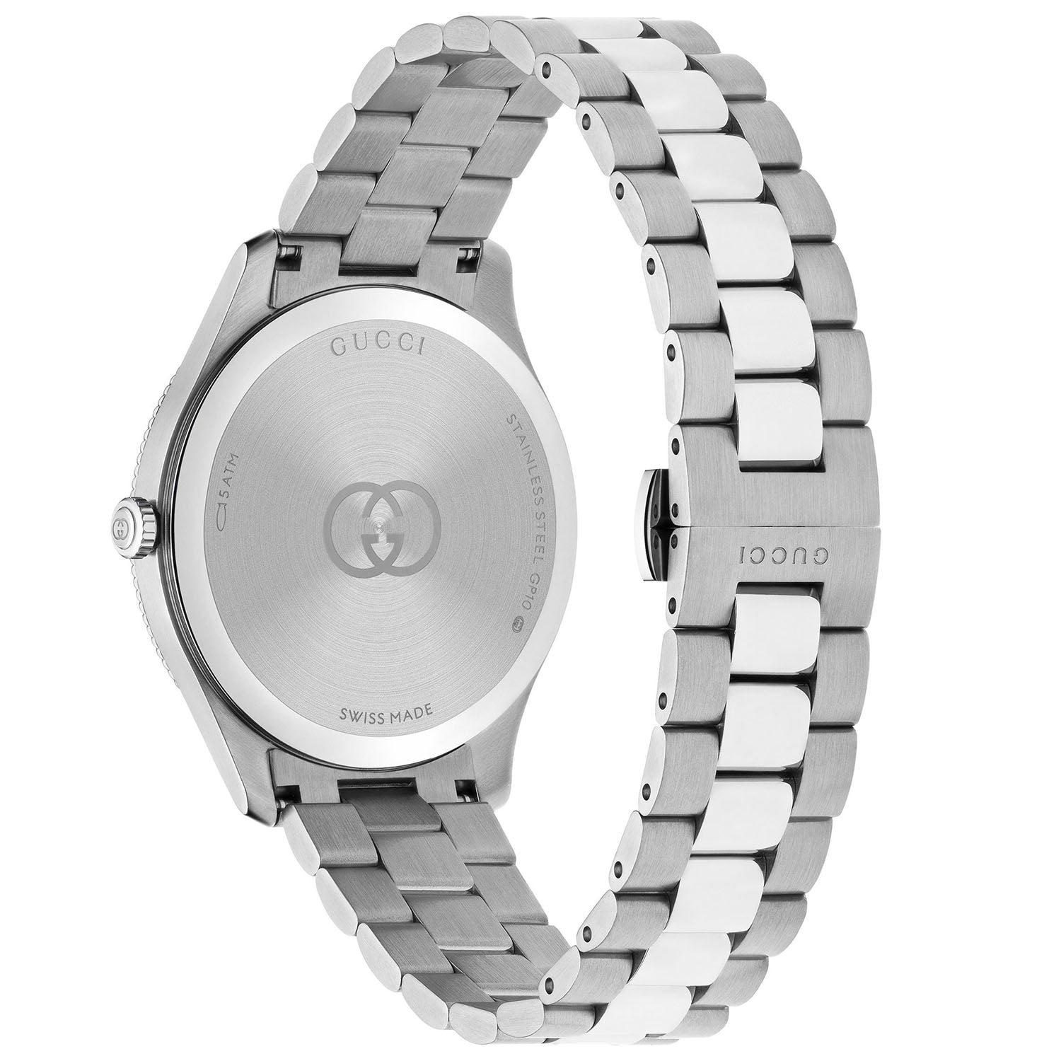 G-Timeless Quartz 38mm Stainless Steel Silver Dial Bracelet Watch