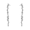 Moonlight Grapes Silver Long Earrings