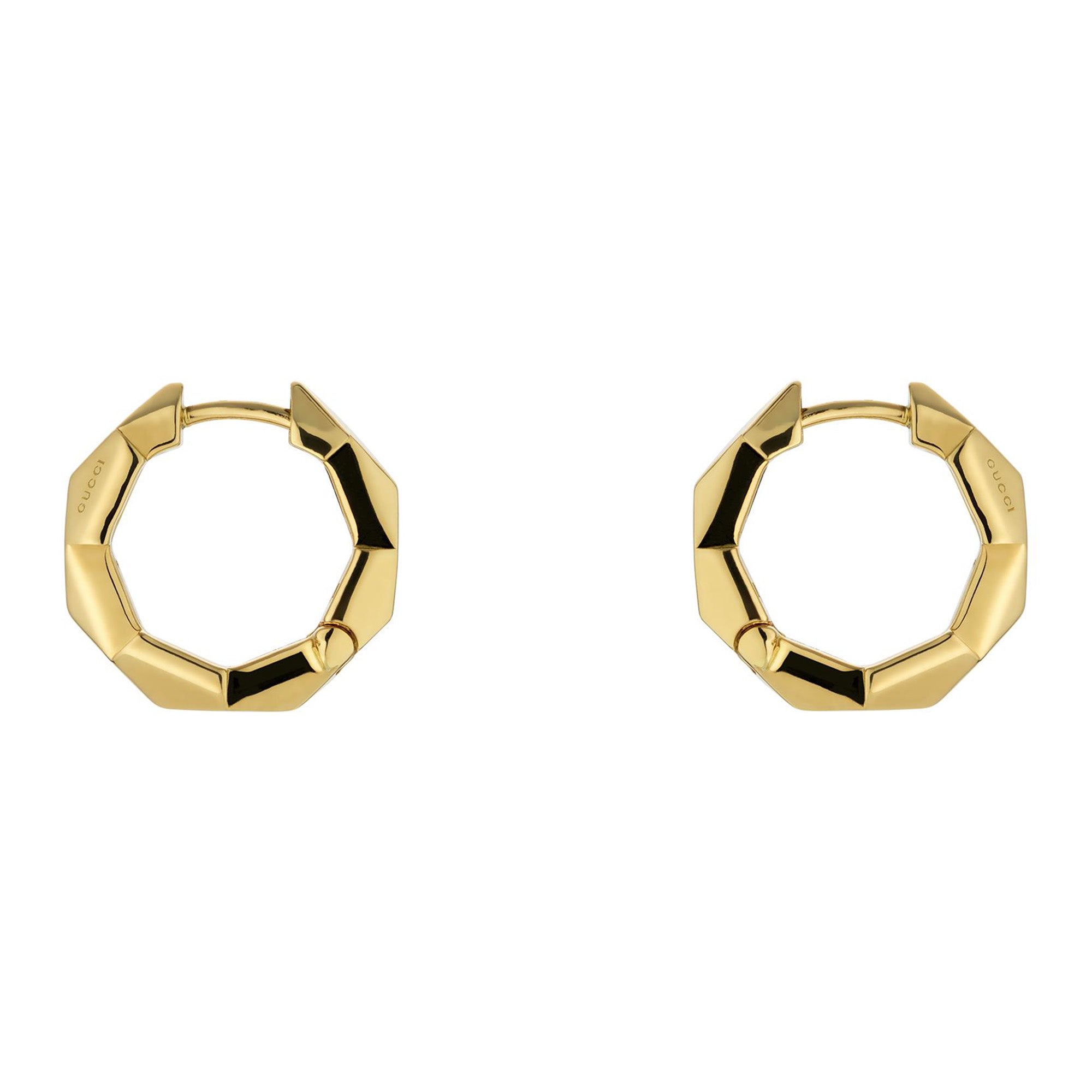 Gucci Link to Love 18ct Yellow Gold Hoop Earrings