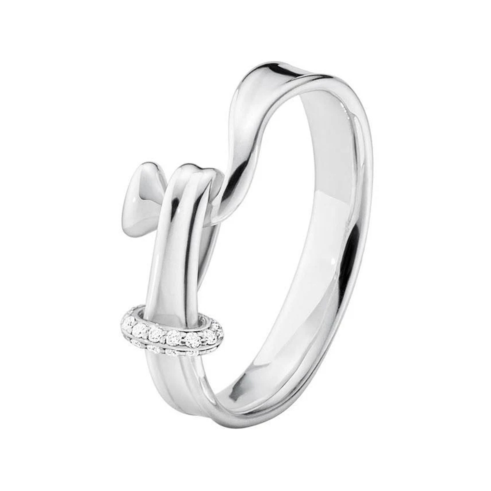 Torun Silver Diamond Set Ring