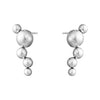 Moonlight Grapes Silver Earrings