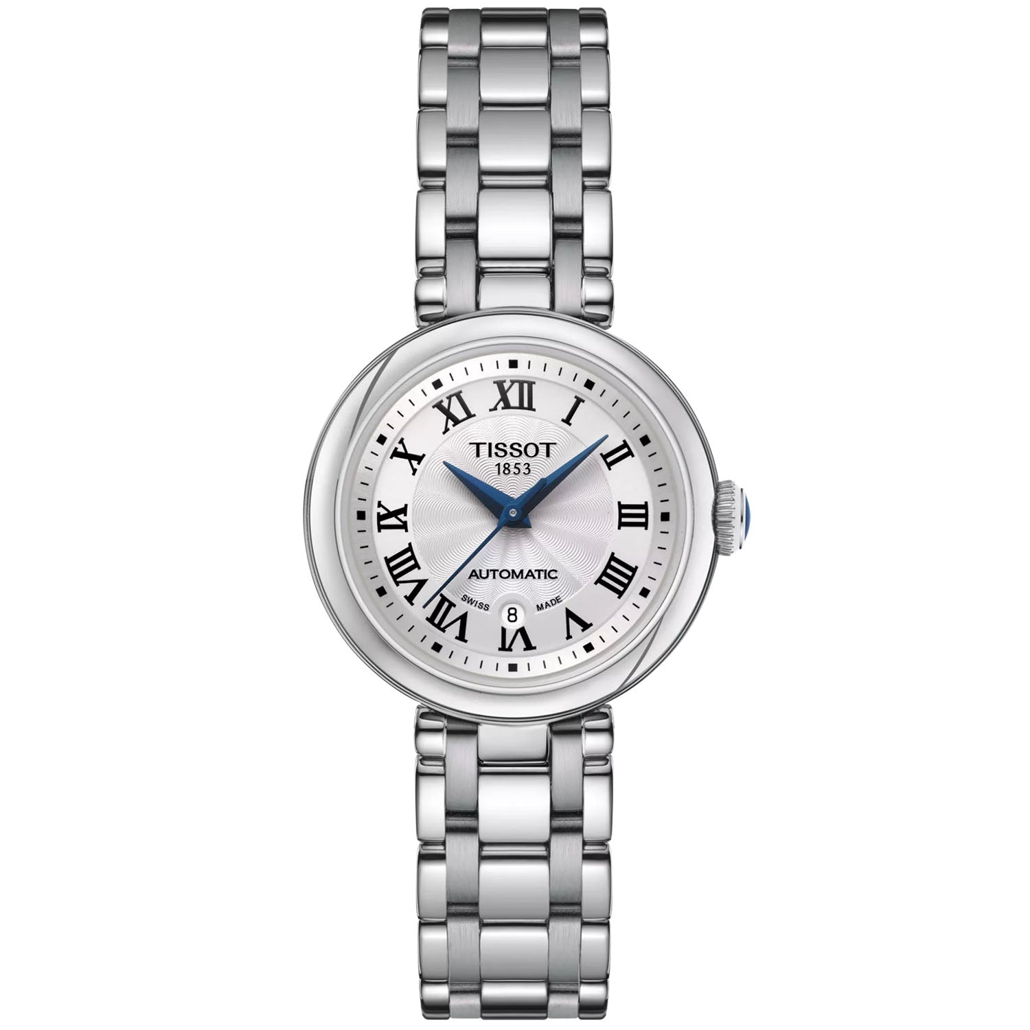 Tissot Bellissima Small Lady 29mm Steel White Dial Bracelet Watch - Berry's Jewellers