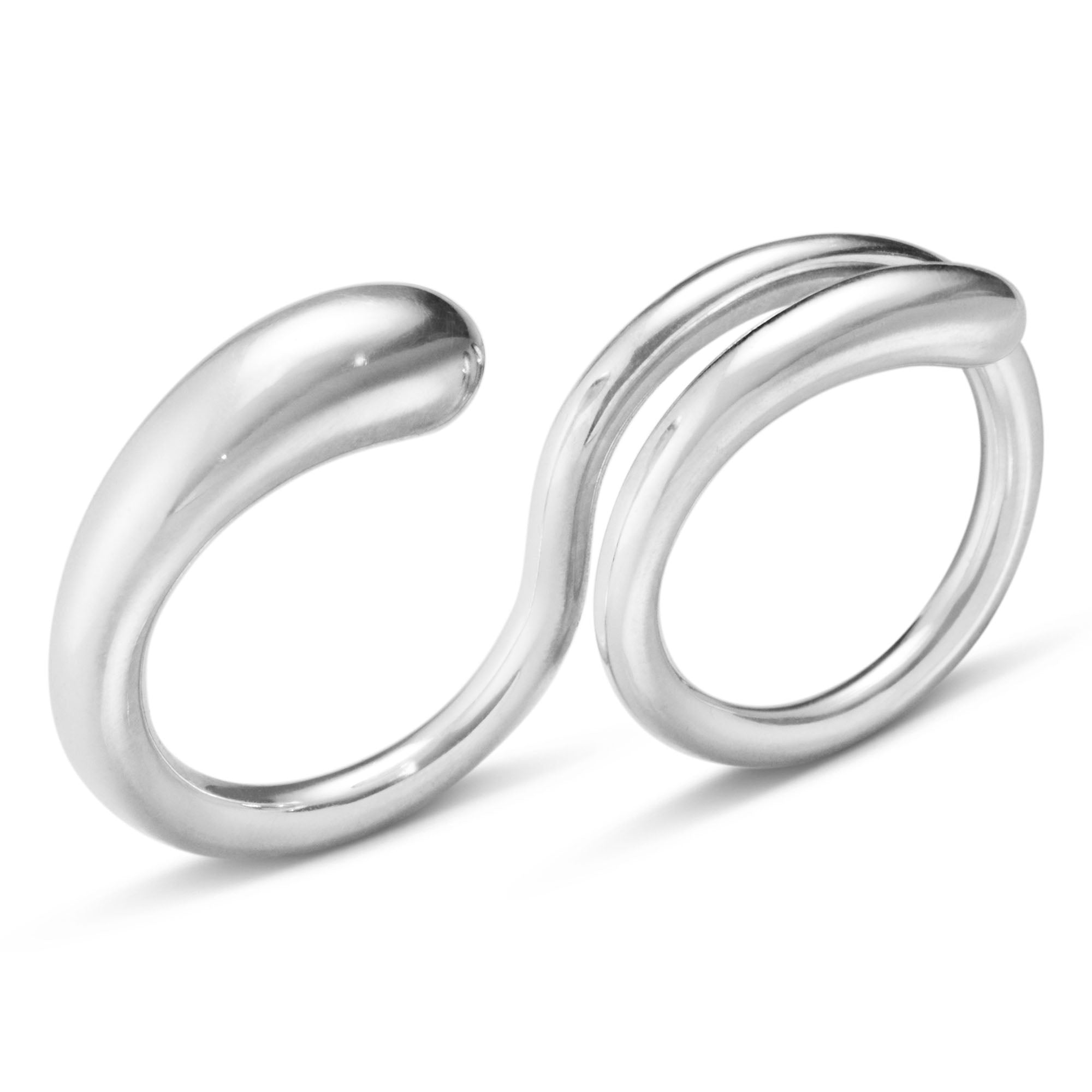 Mercy Silver Double Ring