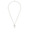 Gucci Signature Sterling Silver Tag Necklace