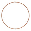 Prima 18ct Rose Gold Necklace With Diamond Set Rondel