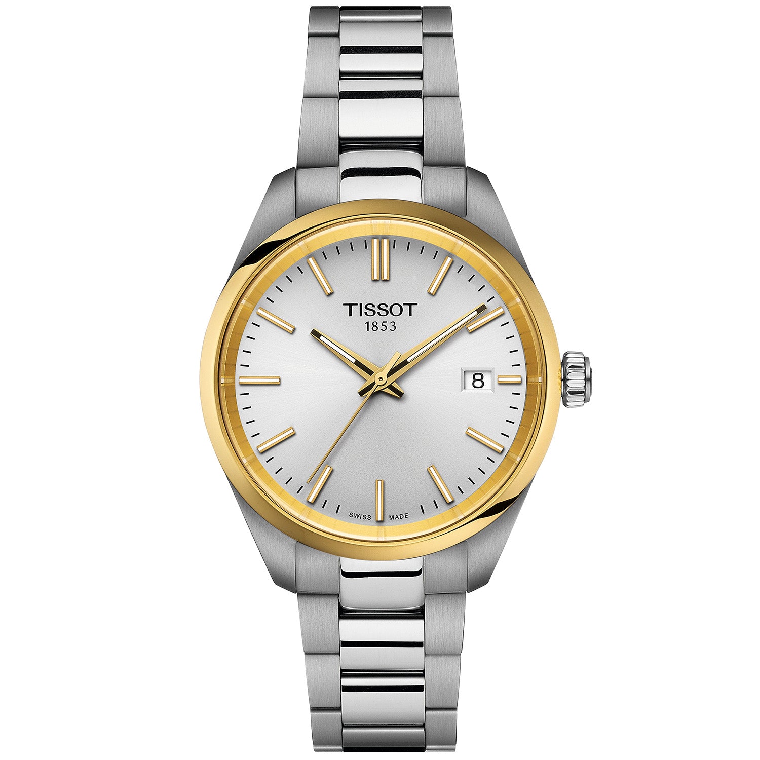 PR100 34mm Silver Dial Steel & Gold Bracelet Watch