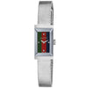 G-Frame Stainless Steel & Blue/Red/Green Dial Ladies Bracelet Watch