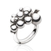 Moonlight Grapes Silver Small Ring