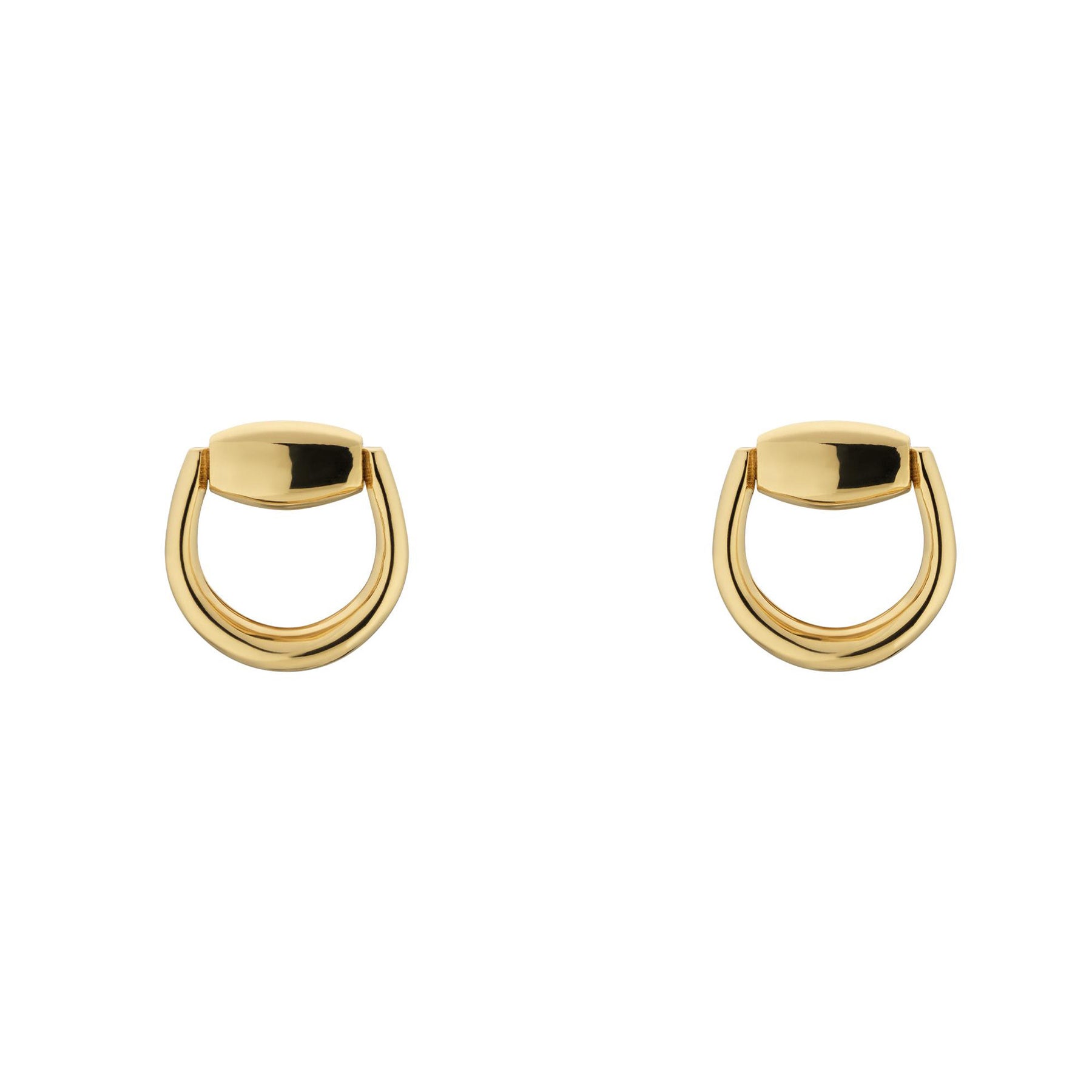 Gucci Horsebit 18ct Yellow Gold Stud Earrings