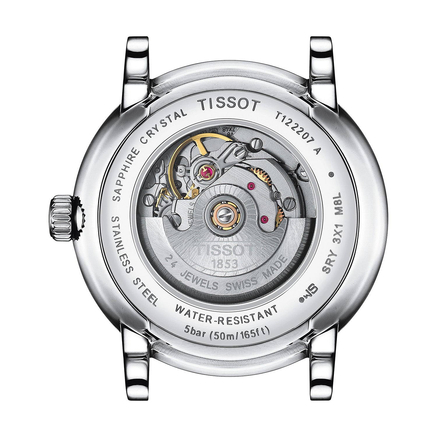 Tissot Carson 30mm Automatic Lady Steel Bracelet Watch - Berry's Jewellers