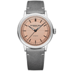 Millisime 40mm Salmon Dial Automatic Men's Strap Watch