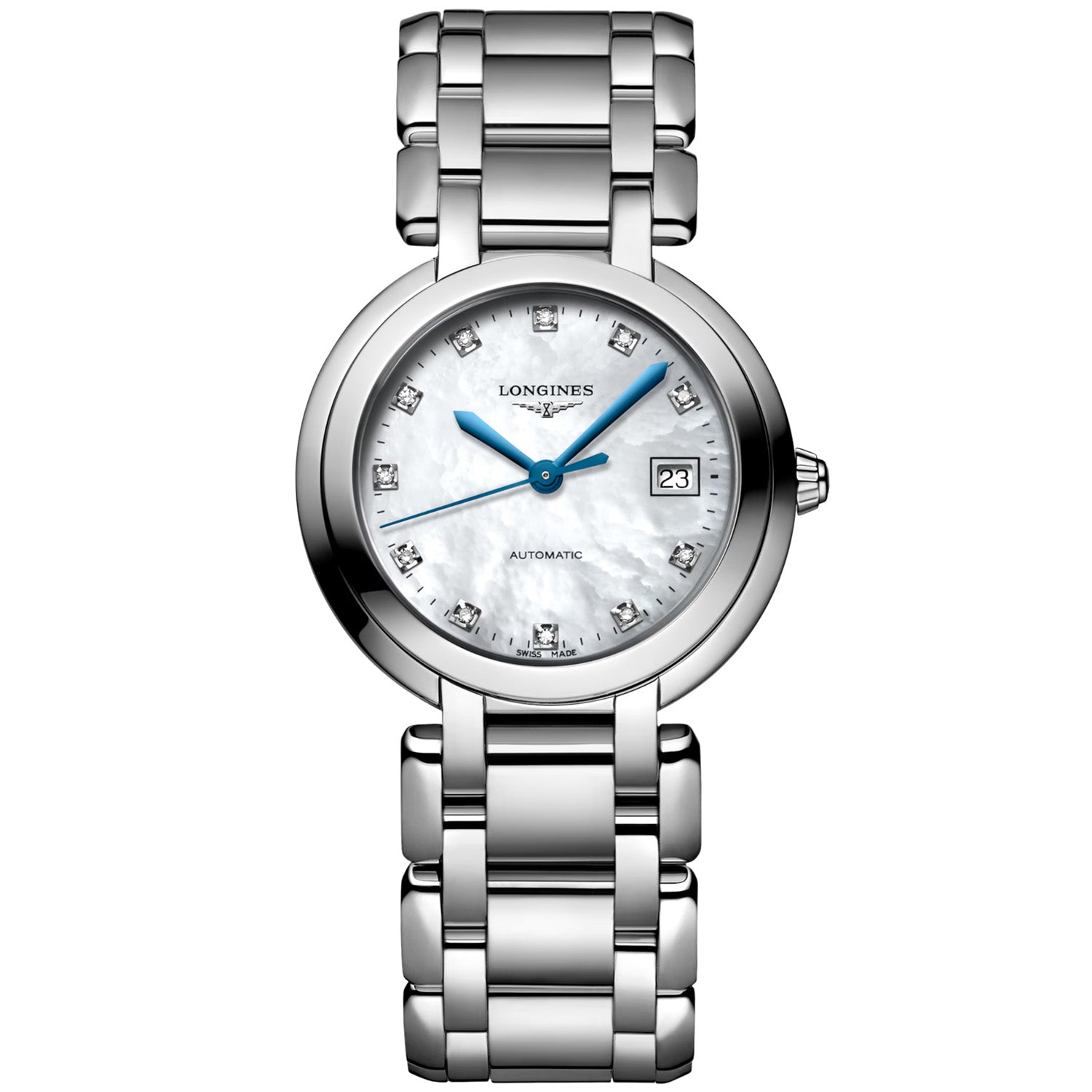 Prima Luna Steel 30mm Ladies Automatic Bracelet Watch