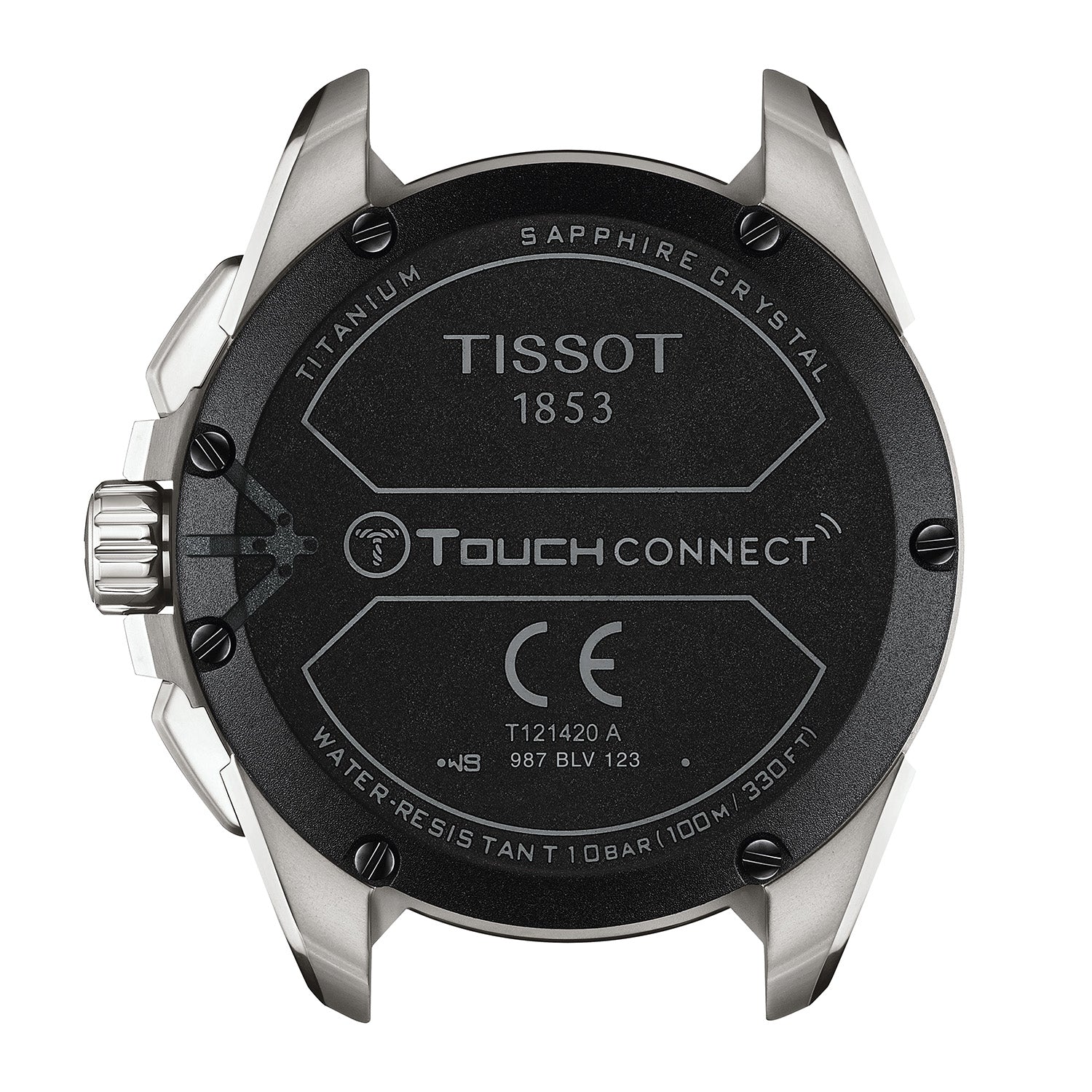 T-Touch Connect Solar 47.5mm Titanium Men's Strap Watch