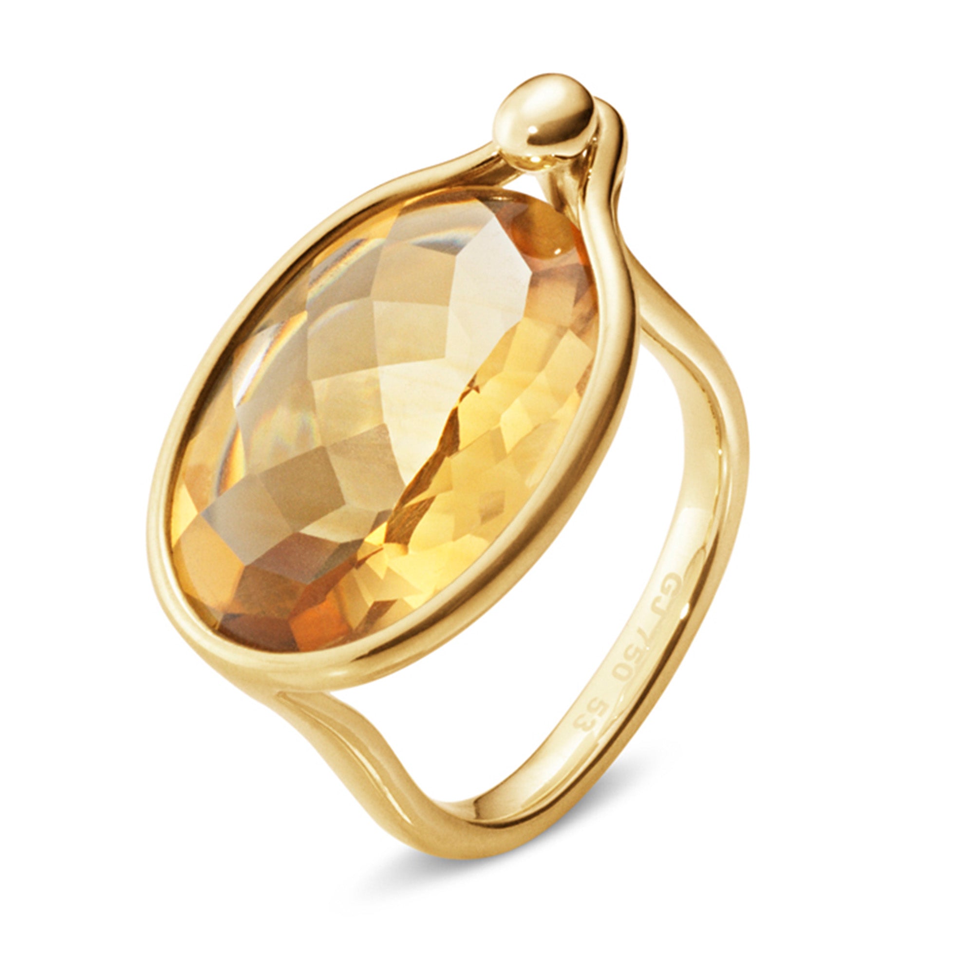 Savannah 18ct Yellow Gold And Citrine Ring