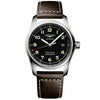 Spirit 40mm Black Dial Men's Automatic Leather Strap Watch