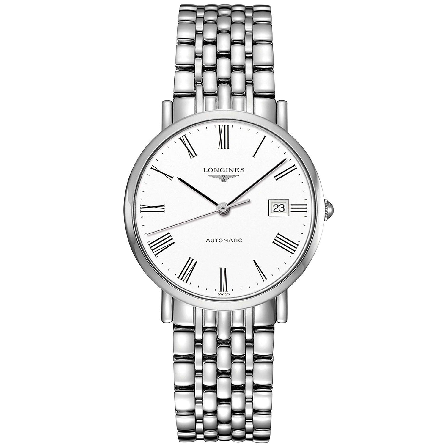 Elegant 37mm White Dial Bracelet Watch