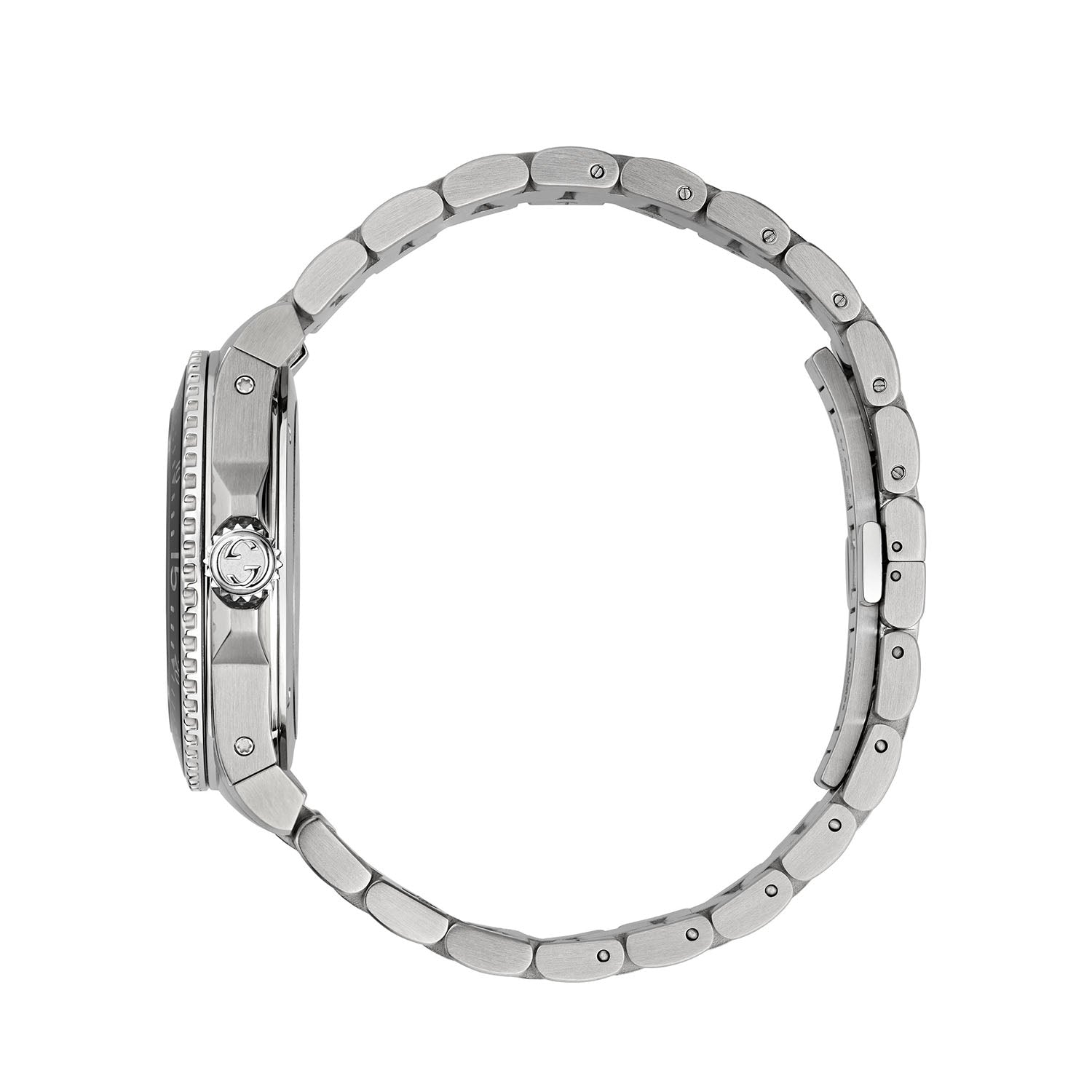 Gucci Dive Quartz 40mm Stainless Steel Black Dial Bracelet Watch