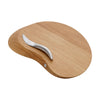 Stainless Steel And Oak Forma Cheeseboard And Knife Set