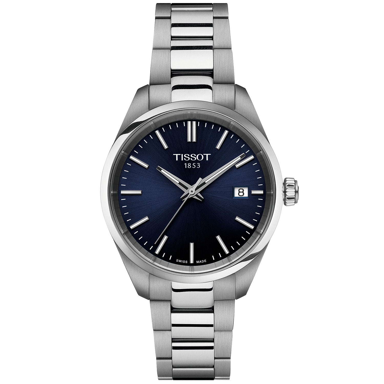 PR100 34mm Blue Dial Steel Bracelet Quartz Watch