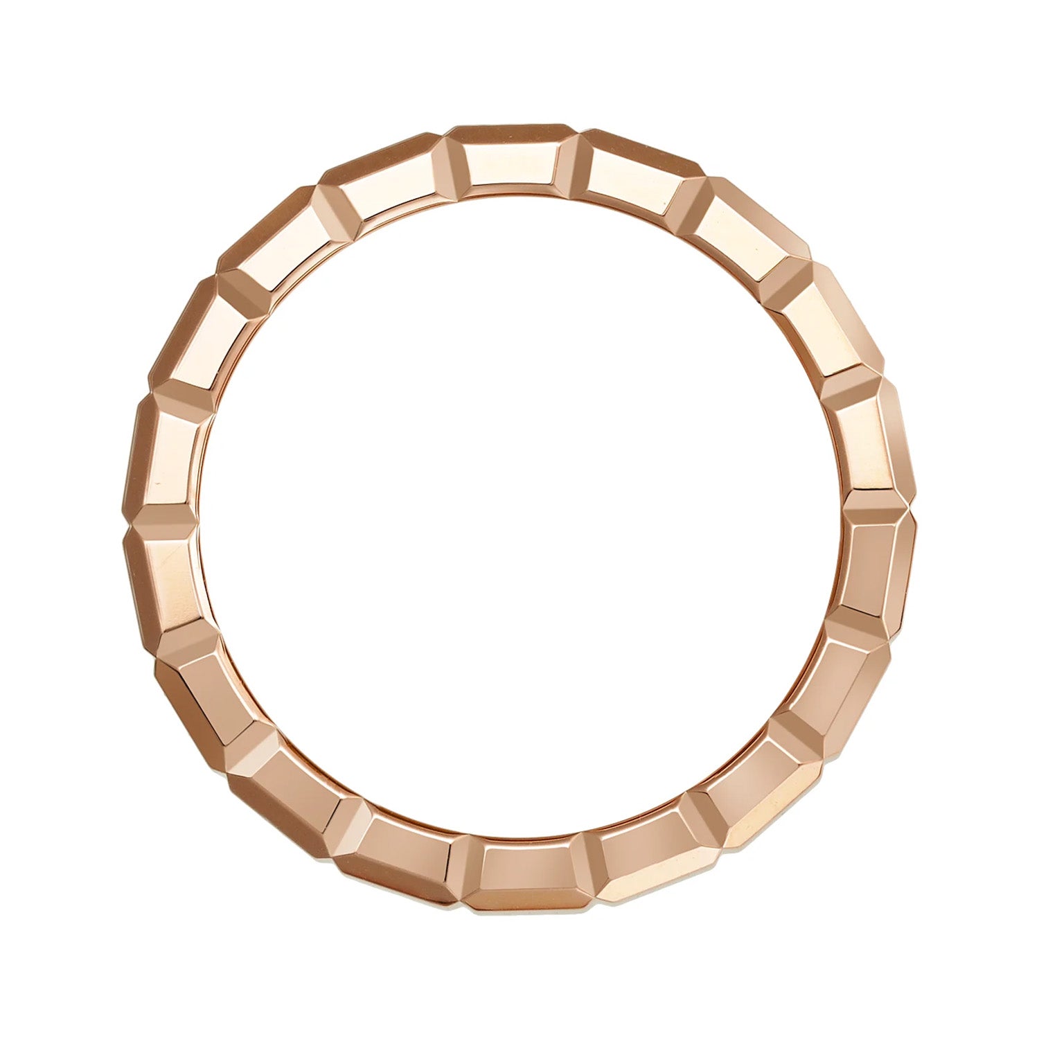 18ct Rose Gold Ice Cube Ring