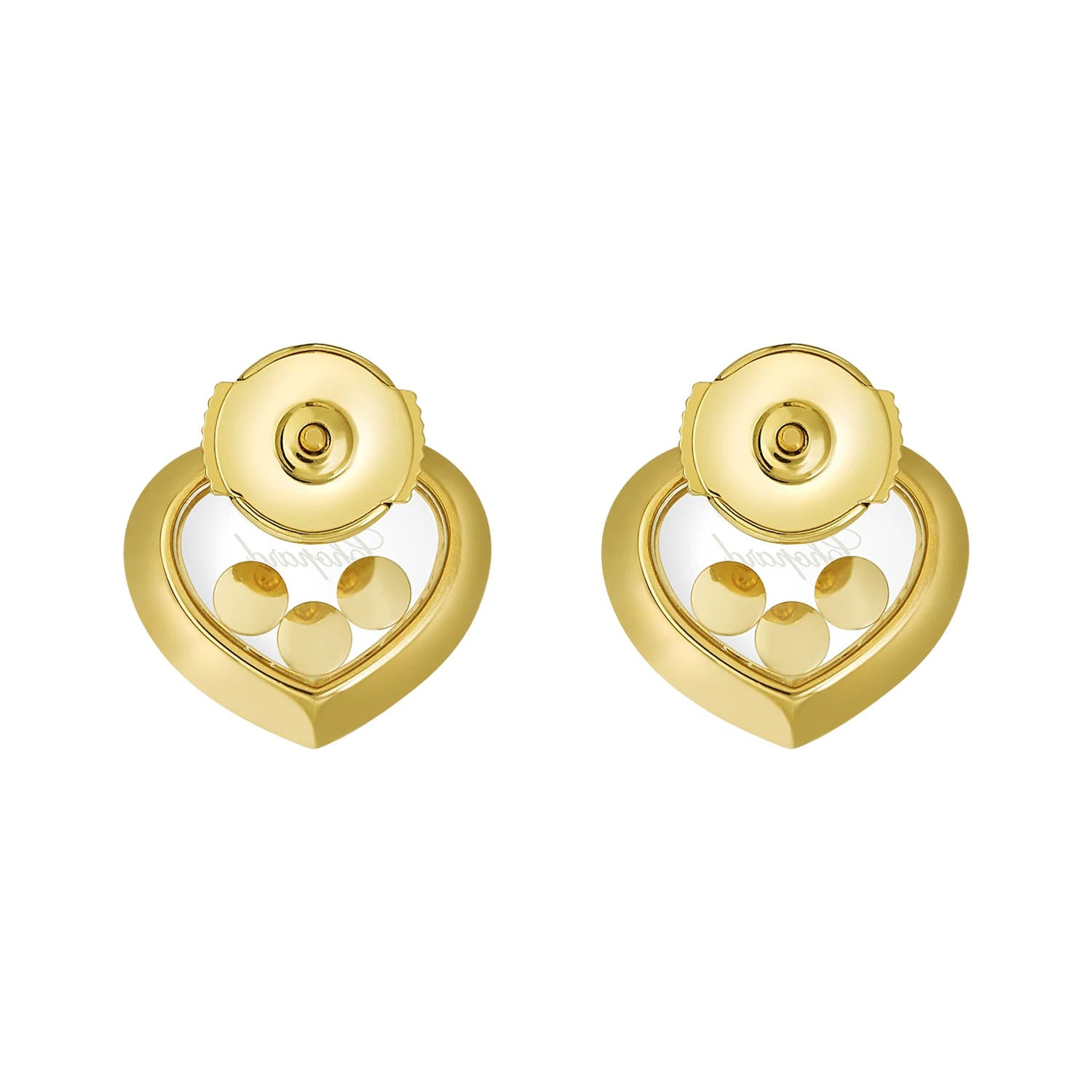 Happy Diamonds Icons 18ct Yellow Gold Heart Earrings