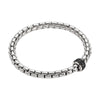 Flex'it EKA 18ct White Bracelet With A Single Pave Set Black Diamond Rondle