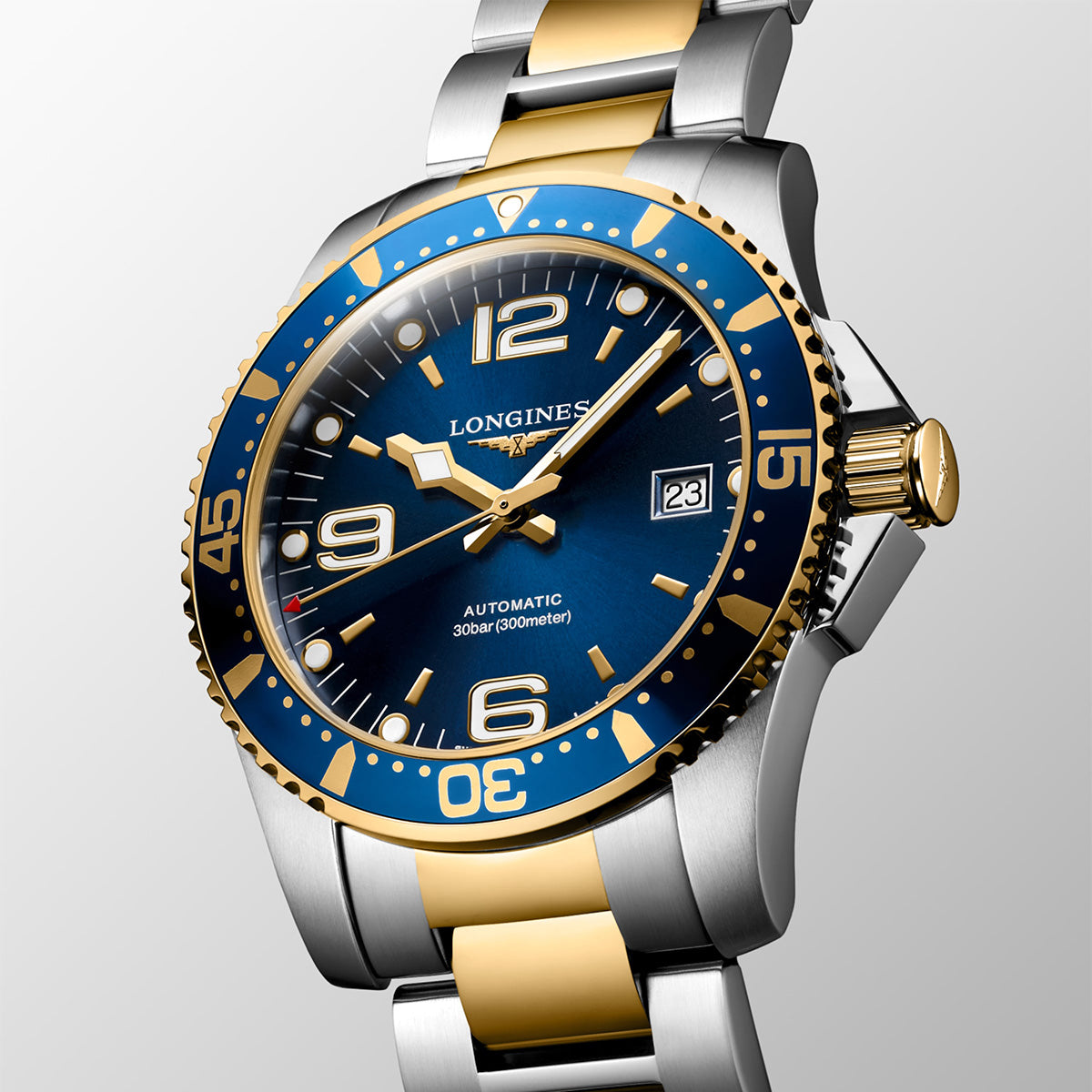 HydroConquest 41mm Two-Tone Blue Dial Men's Bracelet Watch