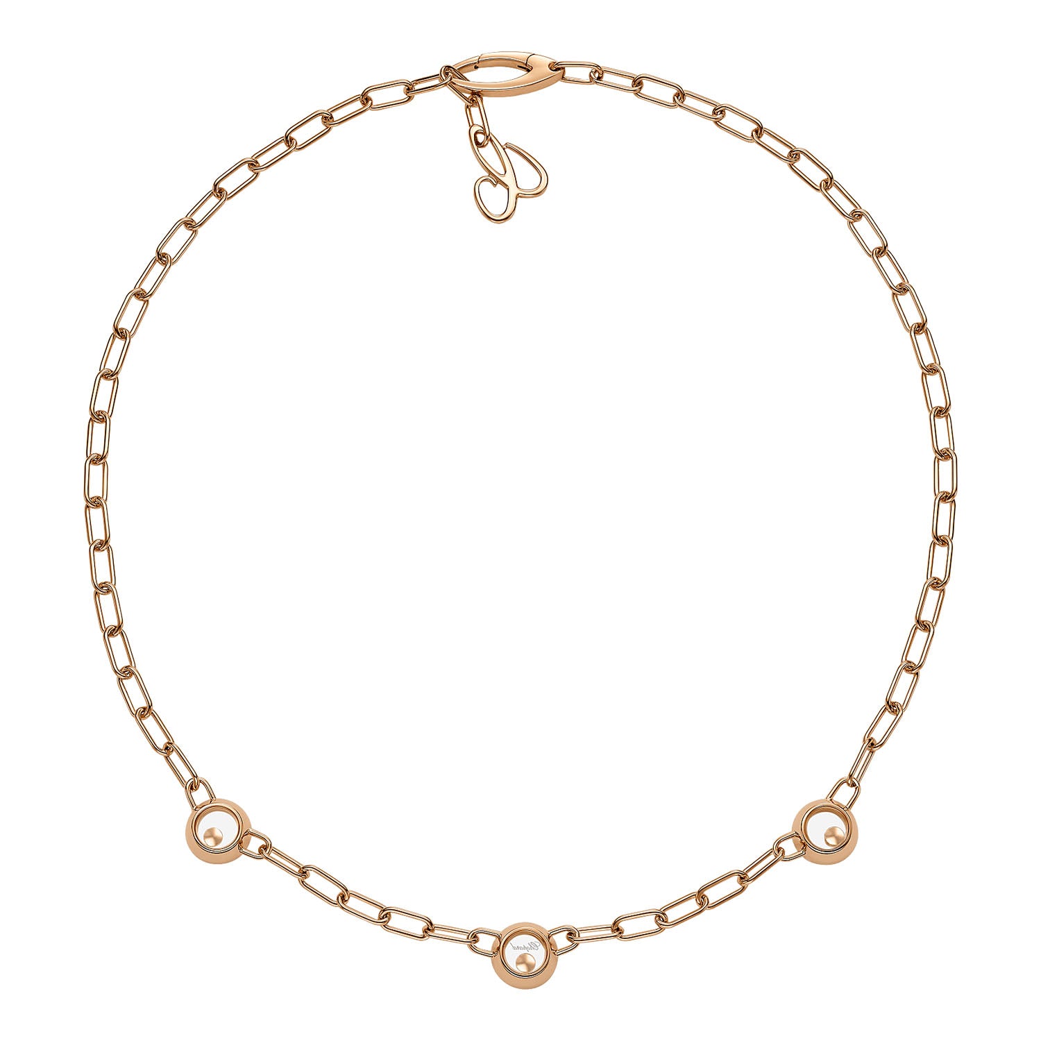 Happy Diamonds Icons 18ct Rose Gold Chain Bracelet