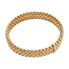 Flex'it Panorama 18ct Yellow Gold Bracelet Set With A Single Diamond