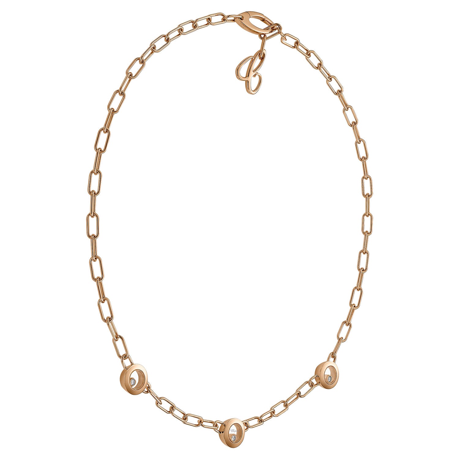 Happy Diamonds Icons 18ct Rose Gold Chain Bracelet