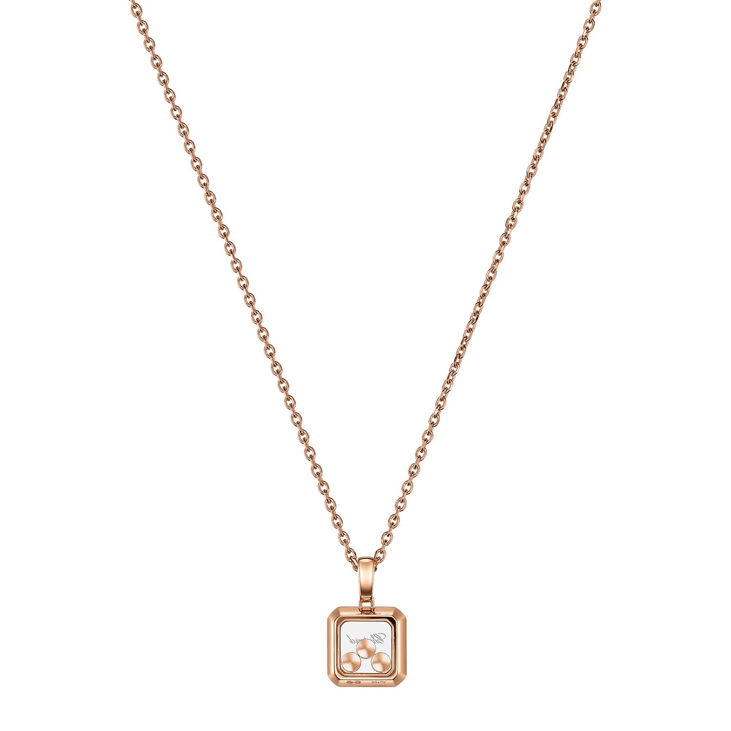 18ct Rose Gold Happy Diamonds Icons Pendant