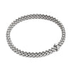 Flex'it Vendome 18ct White Gold Bracelet With Single Diamond Set Rondel