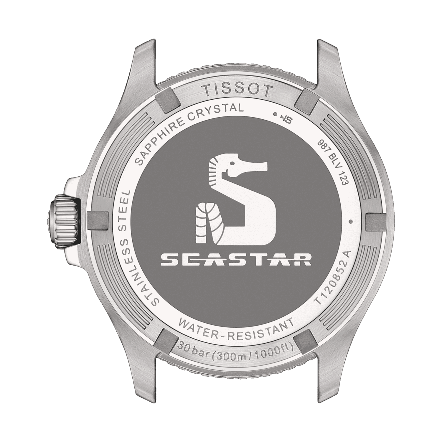 Seastar 1000 Quartz GMT 40mm Black Dial Steel Strap Watch