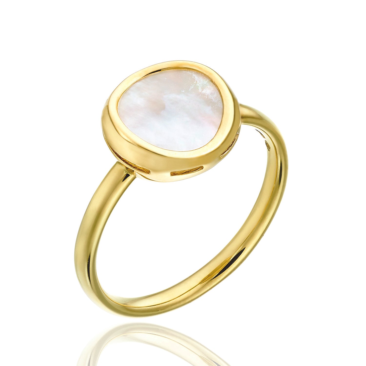 Armillas Glow Ca Leido 18ct Yellow Gold Pearl Dress Ring