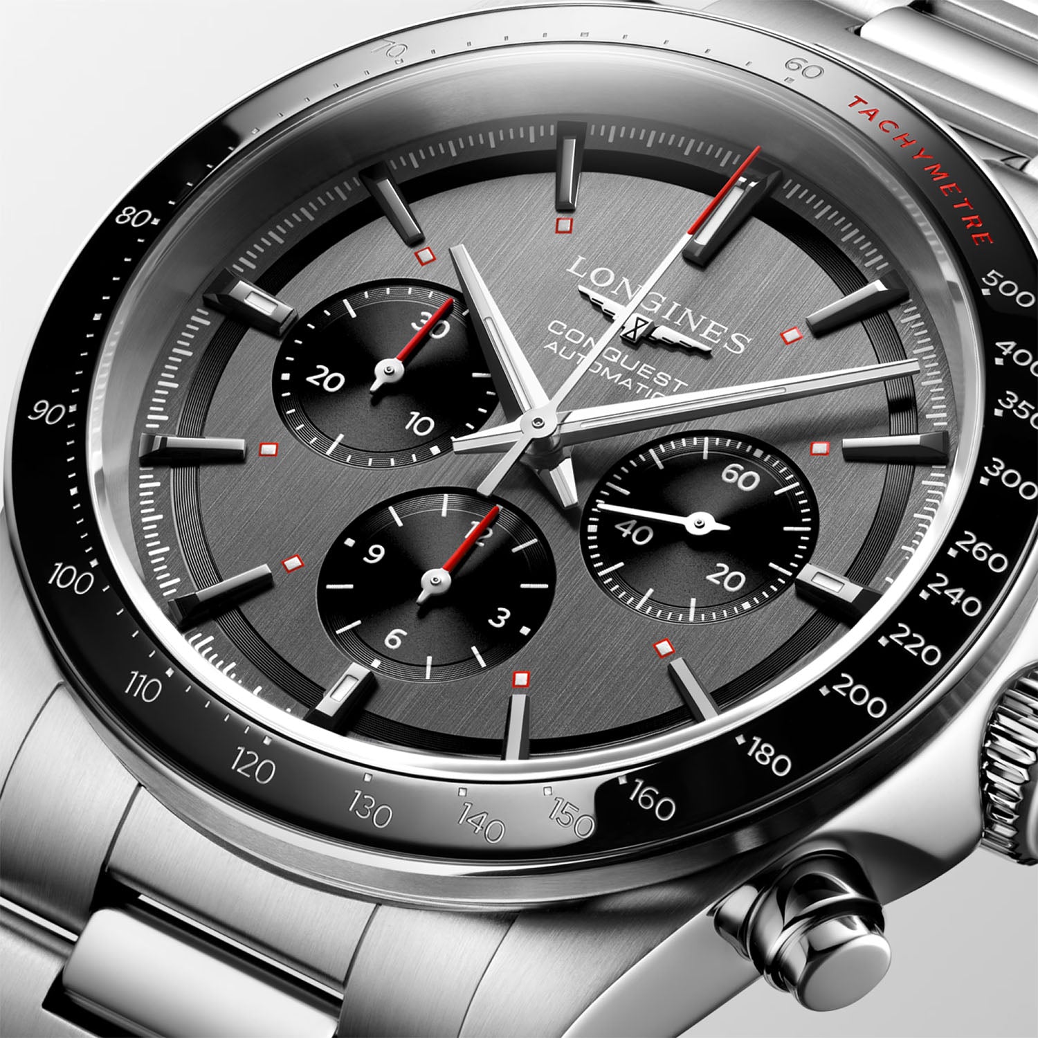 Conquest Chronograph Ski Edition 42mm Anthracite Dial Automatic Watch