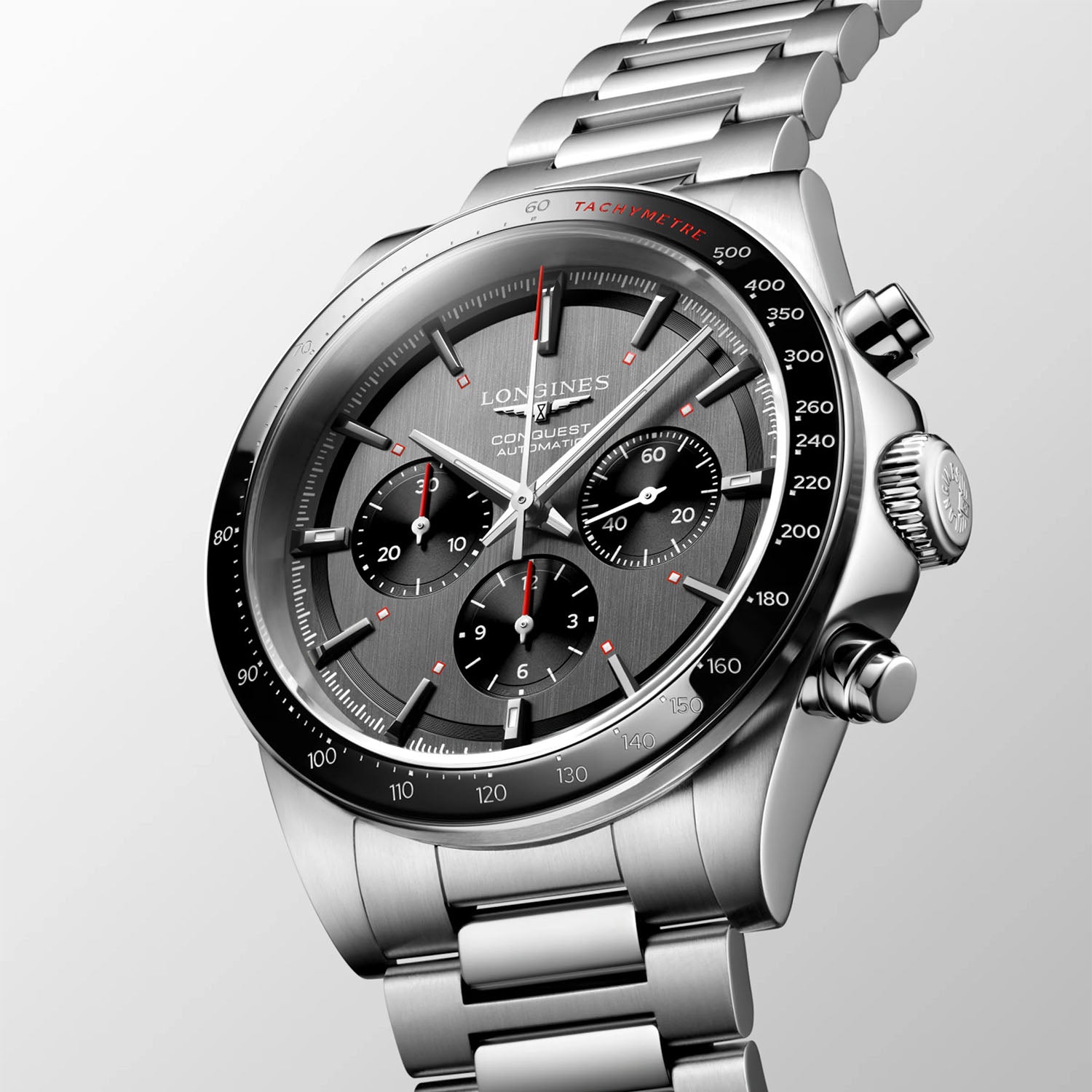 Conquest Chronograph Ski Edition 42mm Anthracite Dial Automatic Watch