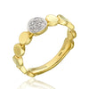 Armillas Glow 18ct Yellow Gold Diamond Pave Set Dress Ring