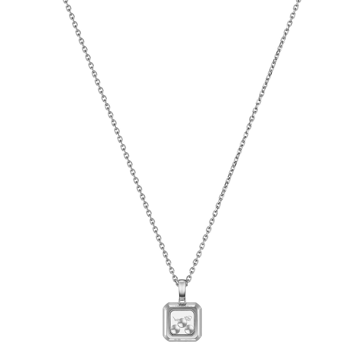 18ct White Gold Happy Diamonds Icons Pendant