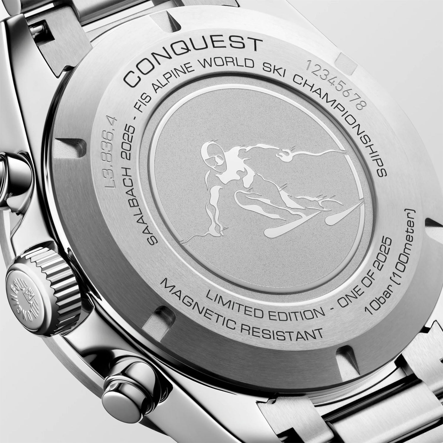 Conquest Chronograph Ski Edition 42mm Anthracite Dial Automatic Watch