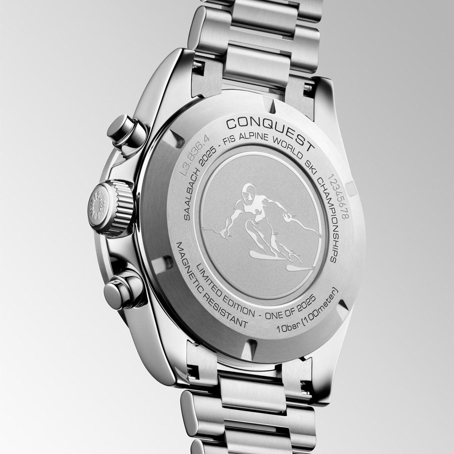 Conquest Chronograph Ski Edition 42mm Anthracite Dial Automatic Watch