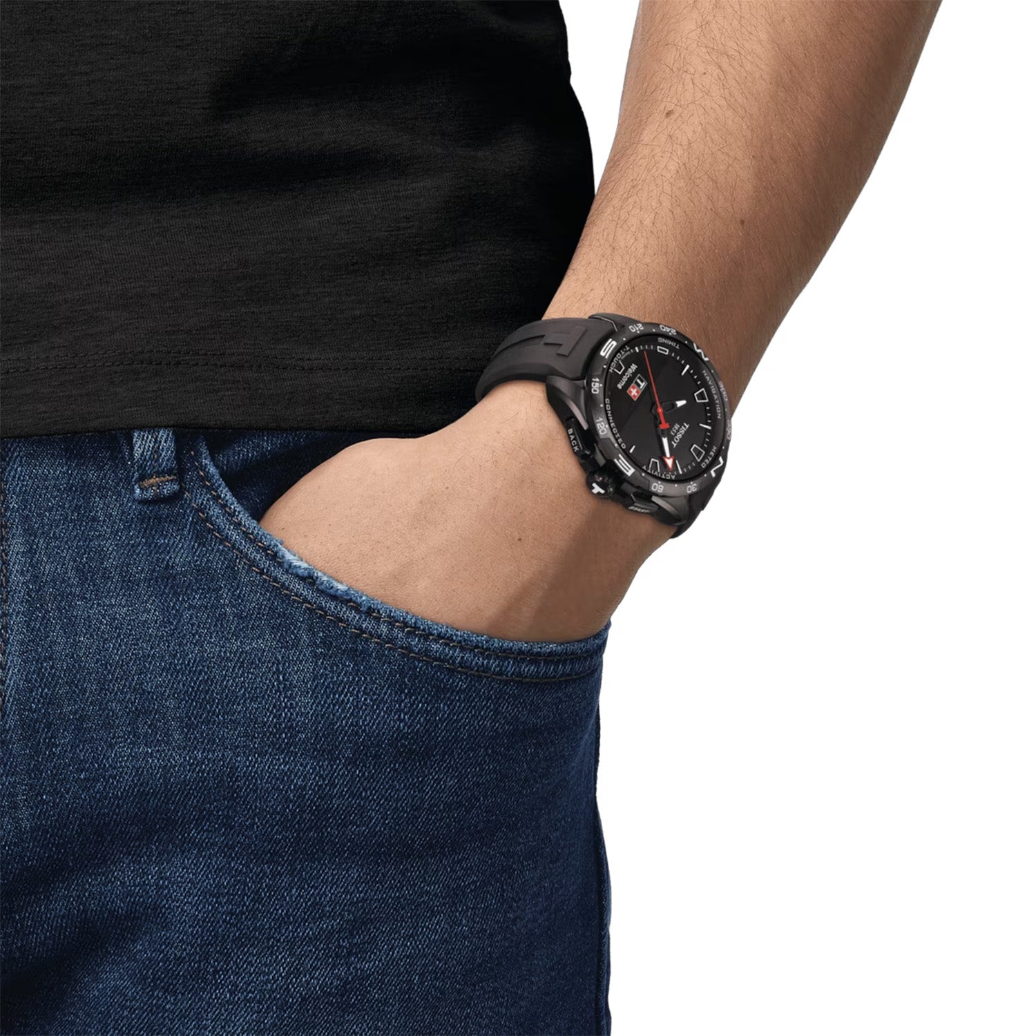 T-Touch Connect Solar 47mm Titanium Men's Strap Watch