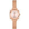 Lovely 20mm Square Quartz Rose Gold PVD Bracelet Watch