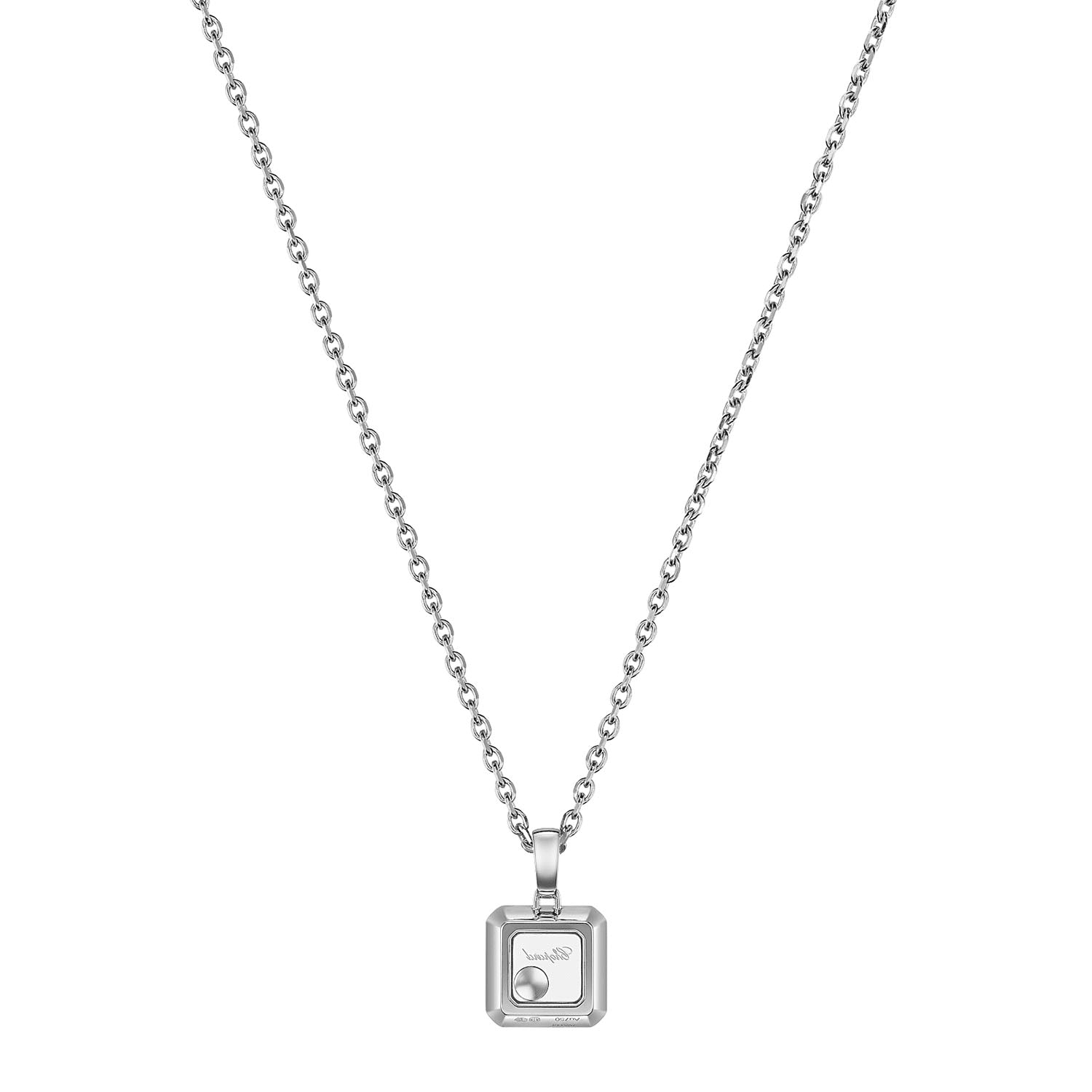 18ct White Gold Happy Diamonds Icons Pendant