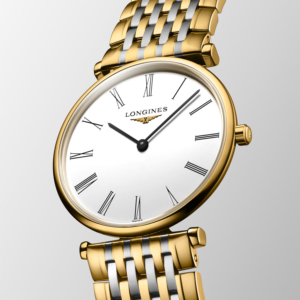 La Grande Classique 29mm Steel and Yellow Gold PVD White Dial Quartz Bracelet Watch