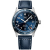 Spirit Zulu Time 42mm Blue Dial Men's Leather Strap Watch