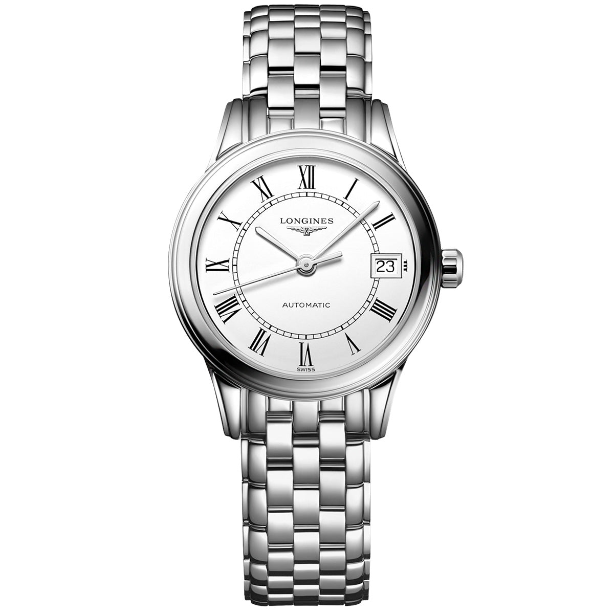 Flagship 26mm Steel White Dial Automatic Bracelet Watch