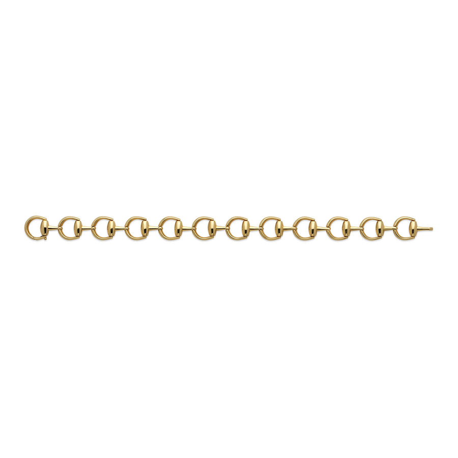 Gucci Horsebit 18ct Yellow Gold Link Bracelet