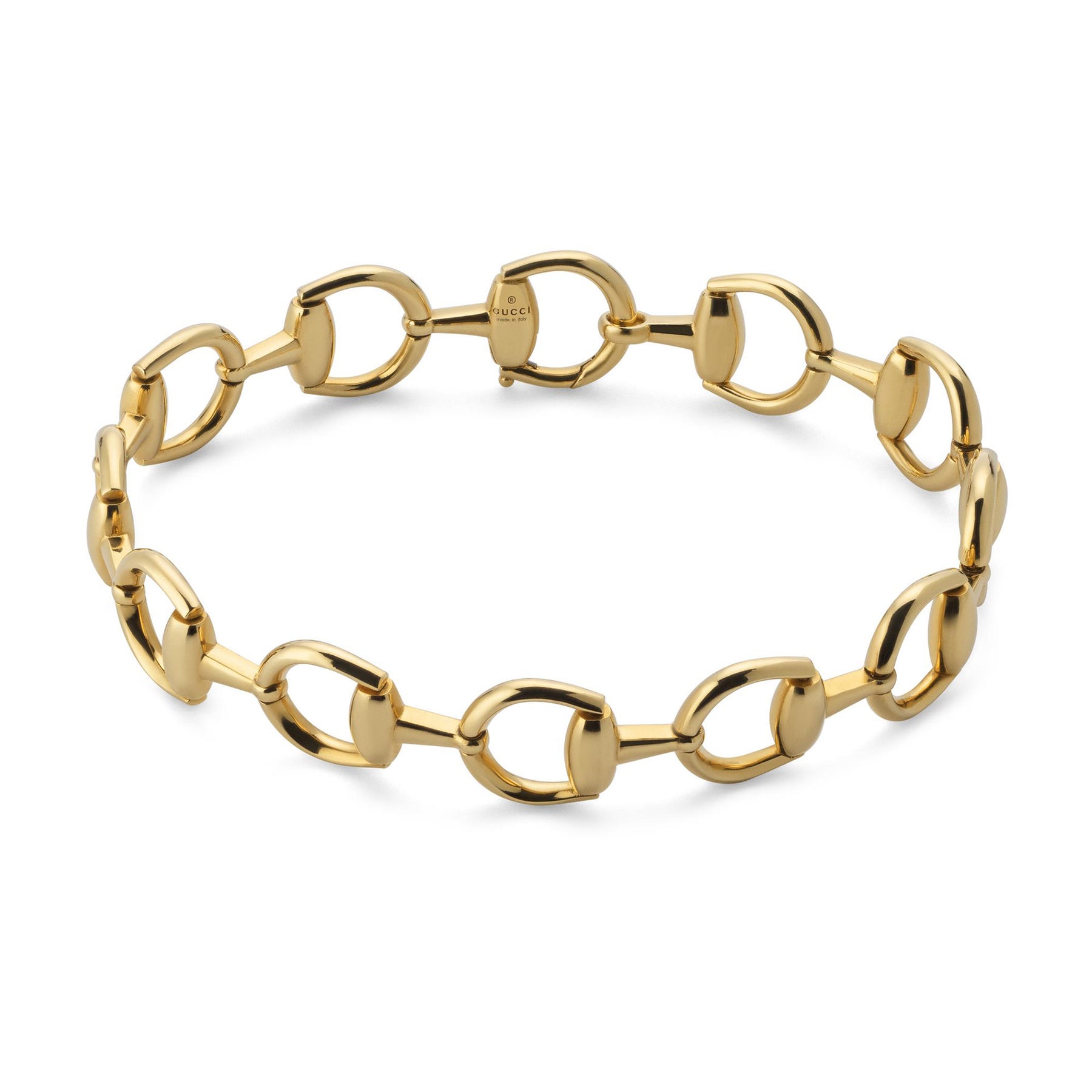 Gucci Horsebit 18ct Yellow Gold Link Bracelet